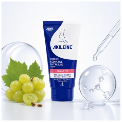 Akileïne Crème de Gommage Pieds Callosités 75 ml
