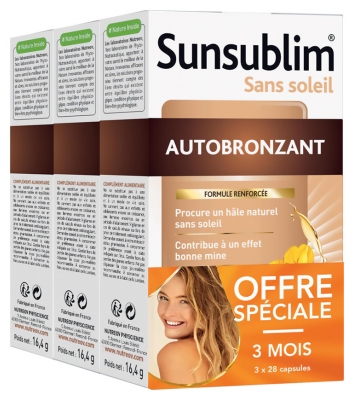 Nutreov Sunsublim Autobronzant Ultra 28 Capsules Tripack