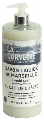 La Corvette Savon Liquide de Marseille Lait de Chèvre Mains et Corps 1 l