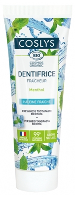 Coslys Dentifrice Fraîcheur Menthol Bio 100 g