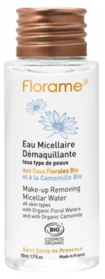 Florame Eau Micellaire Démaquillante Eaux Florales et Camomille Bio 50 ml