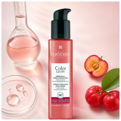 René Furterer Color Glow Crème Éclat Thermo-Protectrice - Cheveux Colorés Méchés 100 ml