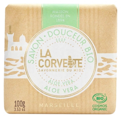 La Corvette Savon Solide Douceur Aloe Vera Bio 100 g