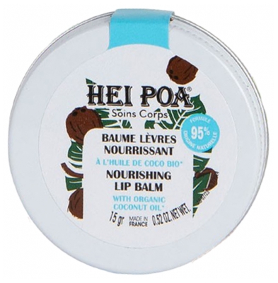Hei Poa Baume Lèvres Nourrissant Huile de Coco Lèvres Très Sèches 15 g