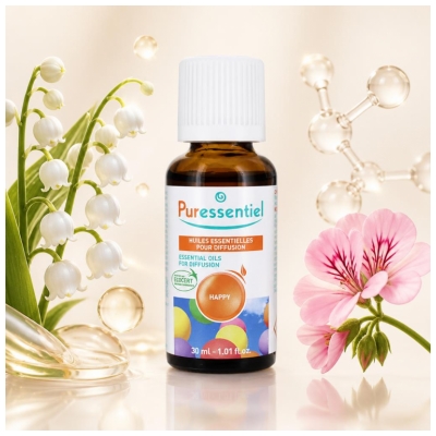 Puressentiel Diffuse Happy - Huiles Essentielles Pour Diffusion - 30 ml