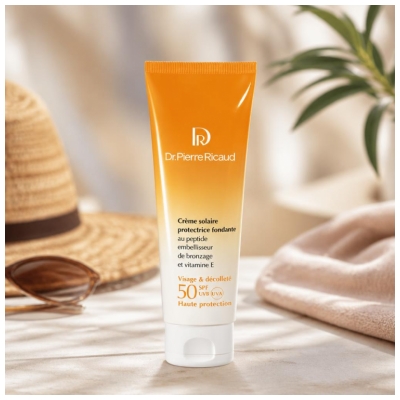 Dr Pierre Ricaud Crème Solaire Protectrice Fondante Visage et Décolleté SPF50 50 ml
