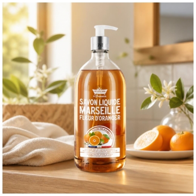 Les Petits Bains de Provence Savon Liquide Fleur d'Oranger 1 L
