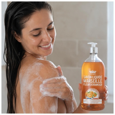 Les Petits Bains de Provence Savon Liquide Fleur d'Oranger 1 L