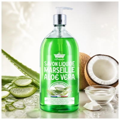 Les Petits Bains de Provence Savon Liquide Aloe Vera 1 L