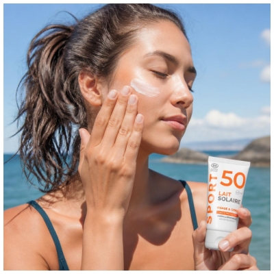 Laboratoires de Biarritz Sport Lait Solaire SPF50 Bio 50 ml + Baume Lèvres SPF30 Bio 15 ml