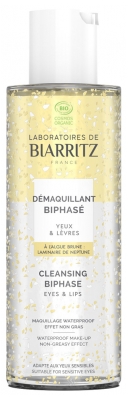 Laboratoires de Biarritz Démaquillant Biphasé Yeux Snesibles et Lèvres Bio 125 ml