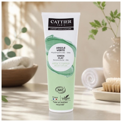 Cattier Argile Verte Prête à l'Emploi Masque Cataplasme Bio 400 g