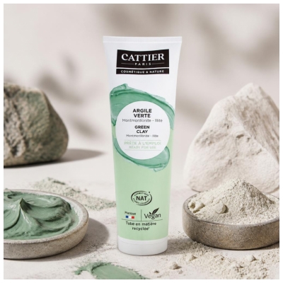 Cattier Argile Verte Prête à l'Emploi Masque Cataplasme Bio 400 g