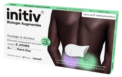 Sanofi Initiv Patch Dos Soulage la Douleur 3 Patchs 
