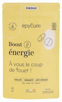 Epycure Boost Énergie - 1 Mois - 30 Comprimés - 1/Jour