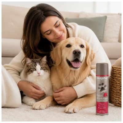 Beaphar Spray Déodorant au Parfum de Fruits Rouges - 250 ml