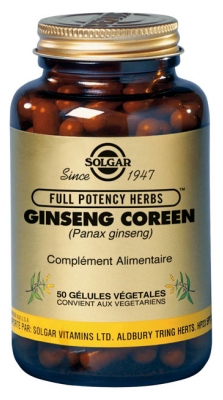Solgar Ginseng Coréen (Panax) Gélules Végétales