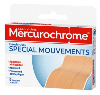 Mercurochrome Bande Spécial Mouvements 5 Unités