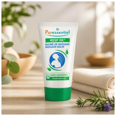 Puressentiel Baume de Massage Resp'Ok® Aux 19 Huiles Essentielles - 50 ml