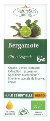 Huile Essentielle Bio de Bergamote - Citrus bergamia - 10 ml