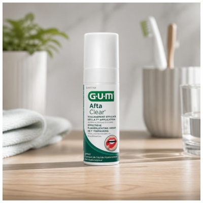 Gum Spray Buccal Aftaclear 15 ml - Goût Pomme Poire