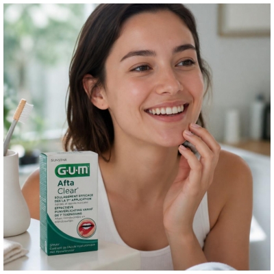 Gum Spray Buccal Aftaclear 15 ml - Goût Pomme Poire