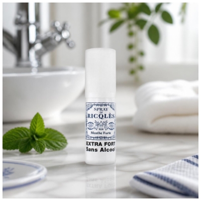 Ricqlès Pray Sans Alcool Sans Sucres - Atomiseur de Poche 15 ml