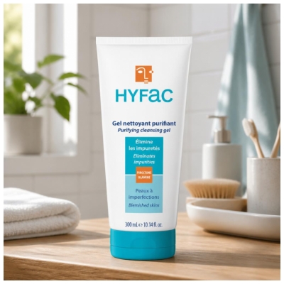 Hyfac Gel Nettoyant Purifiant Fl/300Ml