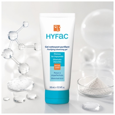 Hyfac Gel Nettoyant Purifiant Fl/300Ml