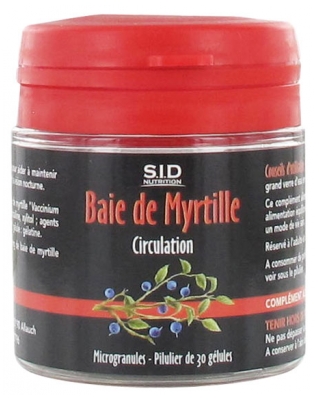S.i.d Nutrition Myrtille 30 Gélules