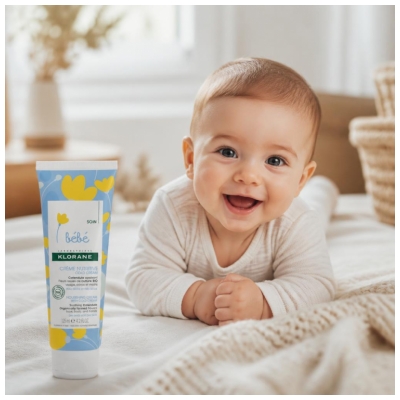 Klorane Calendula Bébé - Crème Nutritive Au Cold Cream Et ? Peau Sèche et Trèsèche 125 ml
