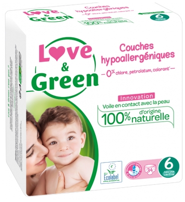 Love & Green Couches Hypoallergéniques et Écologiques T6 X 34