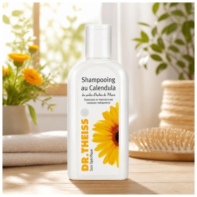 Shampoing doux au Calendula pour cheveux délicats et sensibles - 200 ml