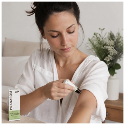 Pranarôm Huile Essentielle Thym à Feuilles de Sarriette Bio Thymus Satureioides Sommité Fleurie 10 Ml...