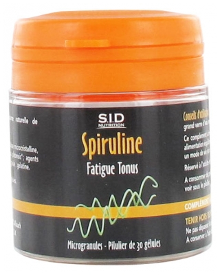 S.i.d Nutrition Spiruline 30 Gélules