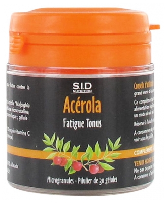 S.i.d Nutrition Acerola 30 Gélules