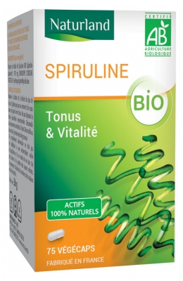 Spiruline Biologique en Comprimés - 100 Végécapsules