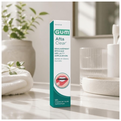 Gum Gel Aftaclear 10 ml - Goût Pomme Poire