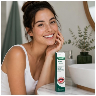 Gum Gel Aftaclear 10 ml - Goût Pomme Poire