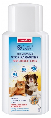 Beaphar Diméthicare Shampooing Stop Parasites Pour Chiens et Chats 
au Diméthicone - 200 ml
