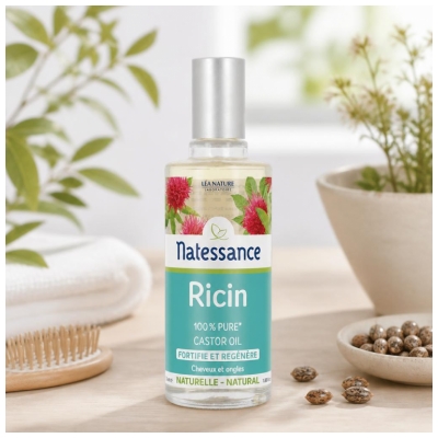 Natessance Huile de Ricin - Fortifie et Régénère