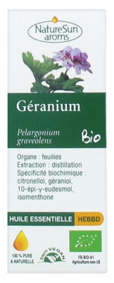 Huile Essentielle de Géranium Bio 10 ml