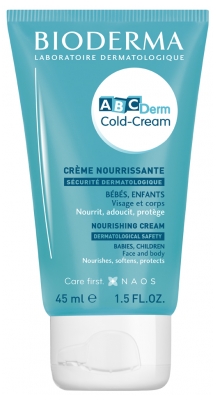 Bioderma Abcderm Crème Cold Cream Hydratante Bébé Visage et Corps 45 ml