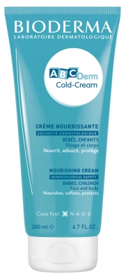 Bioderma Abcderm Crème Cold Cream Hydratante Bébé Visage et Corps 200 ml
