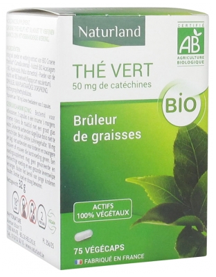 Naturland Thé Vert Bio 75 Capsules Végétales