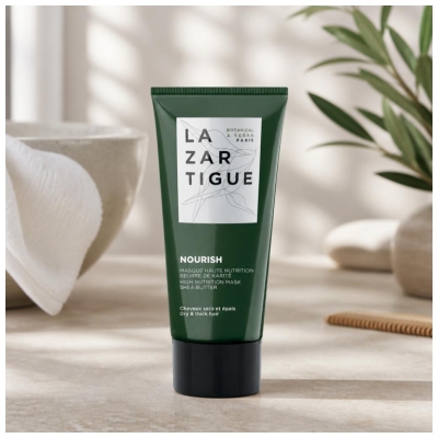 Lazartigue Nourish Masque Nourrissant Cheveux Sec et Épais Format Voyage 50 ml