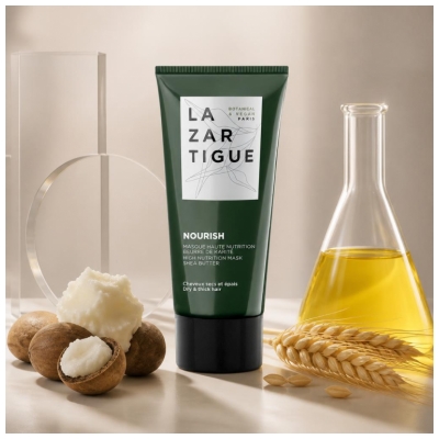 Lazartigue Nourish Masque Nourrissant Cheveux Sec et Épais Format Voyage 50 ml