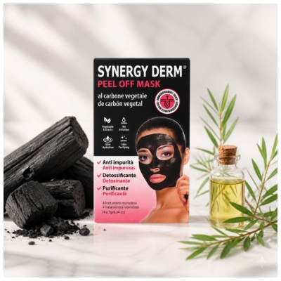 Masque Peel-Off Purifiant au Charbon Végétal 4 x 7 g
