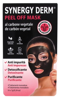Masque Peel-Off Purifiant au Charbon Végétal 4 x 7 g