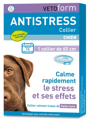 Vetoform Collier Calmant Chien à Base de Valériane